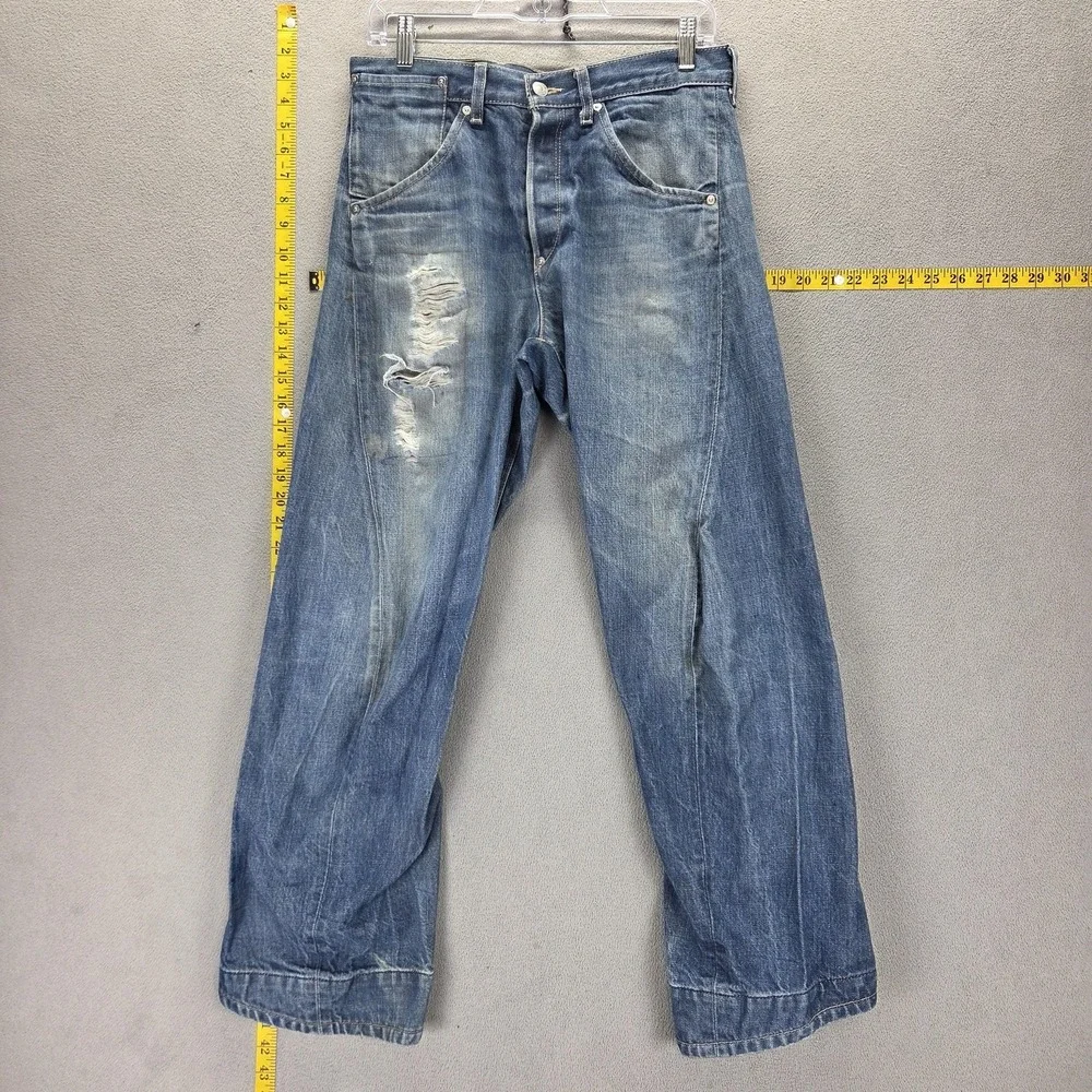 Vintage Levis Engineered Jeans Mens 30x30 Blue Buckle Back One Pocket Twisted